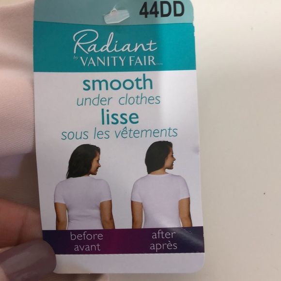 🔴 2 for $25 Radiant by Vanity Fair Lightly Lined Smoothing size 44DD - Picture 5 of 6